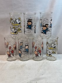 Vtg. Peanuts Glasses