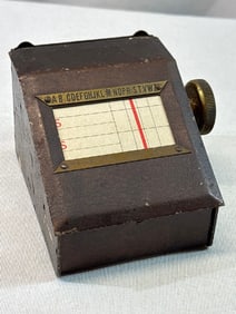 Art Deco Bates Index Rolodex “Bates Box