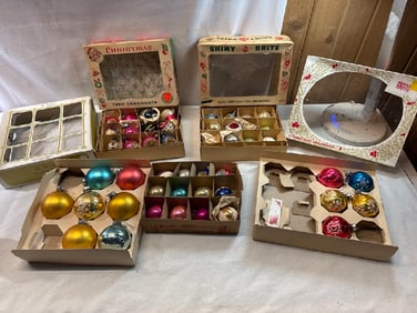 Vtg. Mercury Glass Ornaments