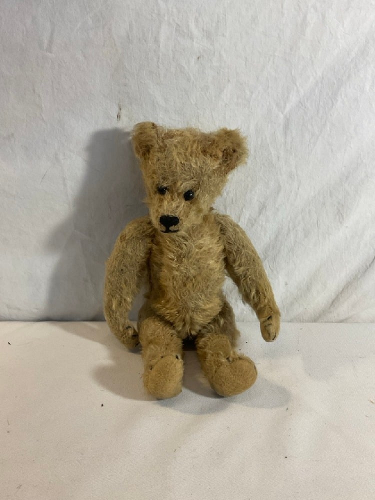 Antique Mohair Teddy Bear: Antique Mohair Teddy Bear- 11” Tall