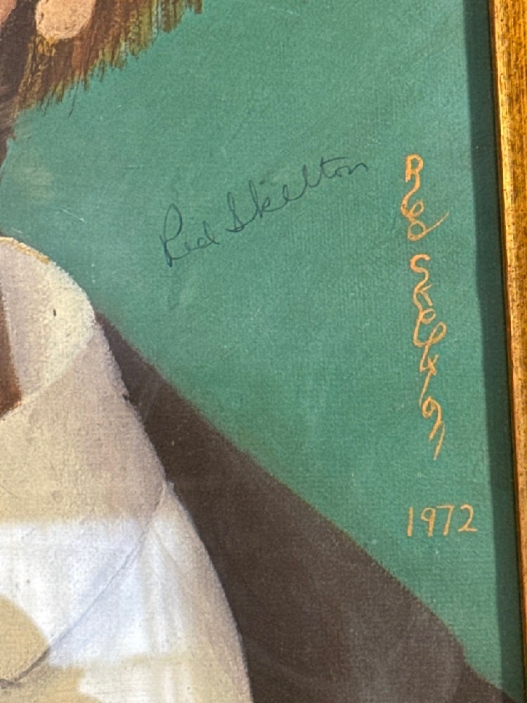 1972 Red Skeleton Framed Print - 2