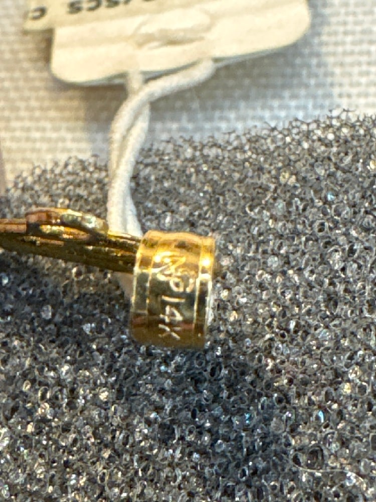 14k Comb/Scissors Pendant - 3