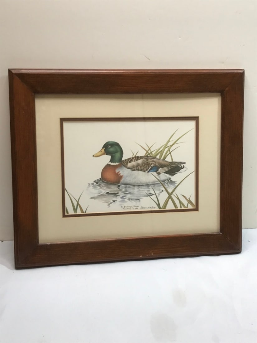 Mallard Duck Print Pencil Signed (1 of 5)