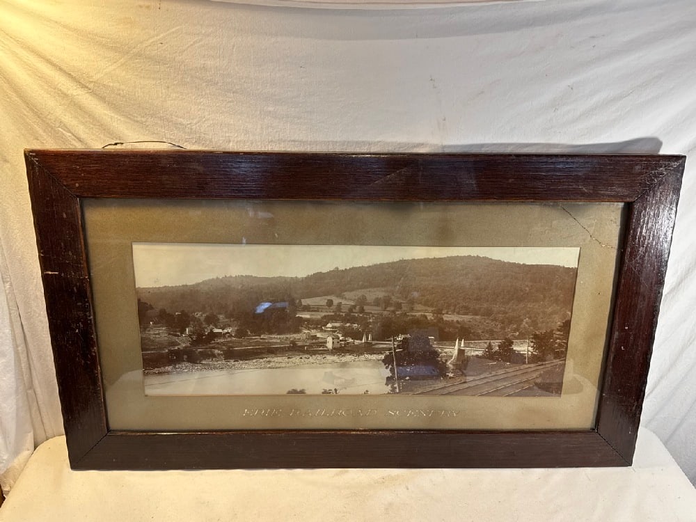 Framed Panoramic Photograph “Erie Railroad Scenery (1 of 6)