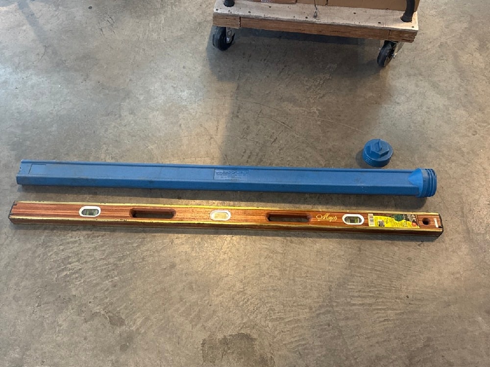 Mayes # 3 Level and Case: Mayes # 3 Level and Case - 48” laminated Hardwood Level