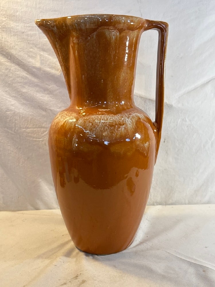Vtg. Large Ceramic Pottery Pitcher (1 of 5)