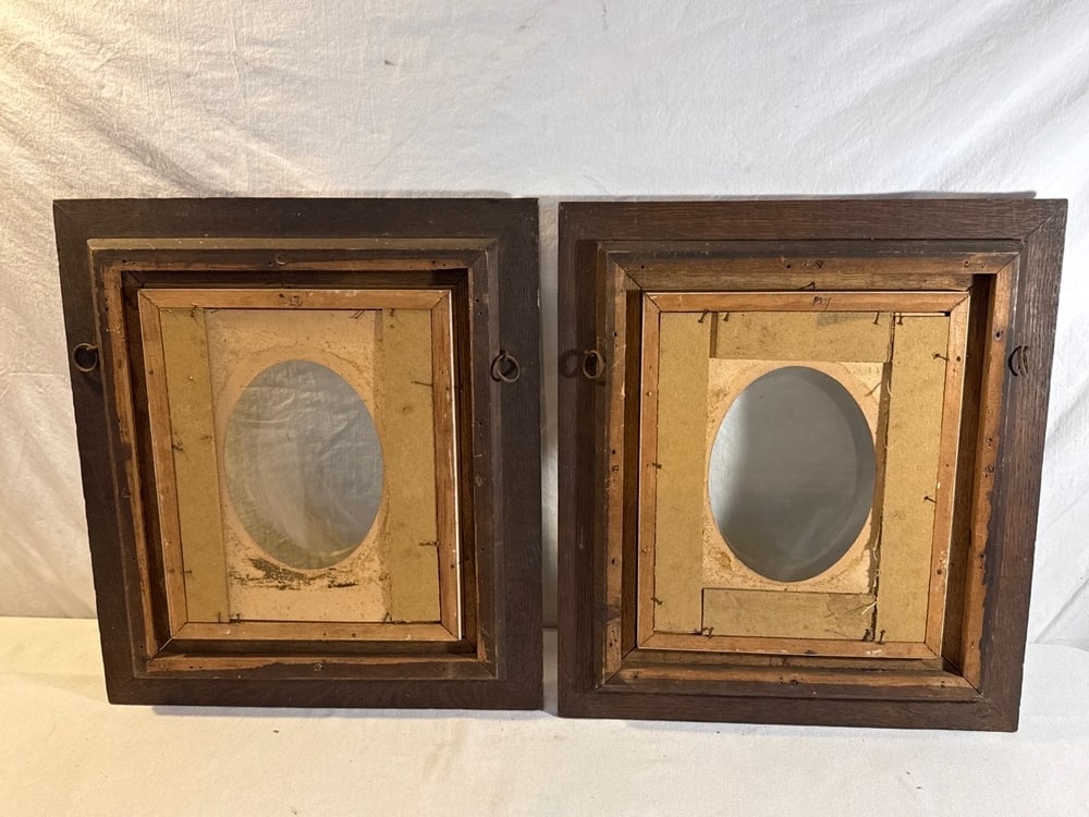 Pr. Antique Oak Frames - 3