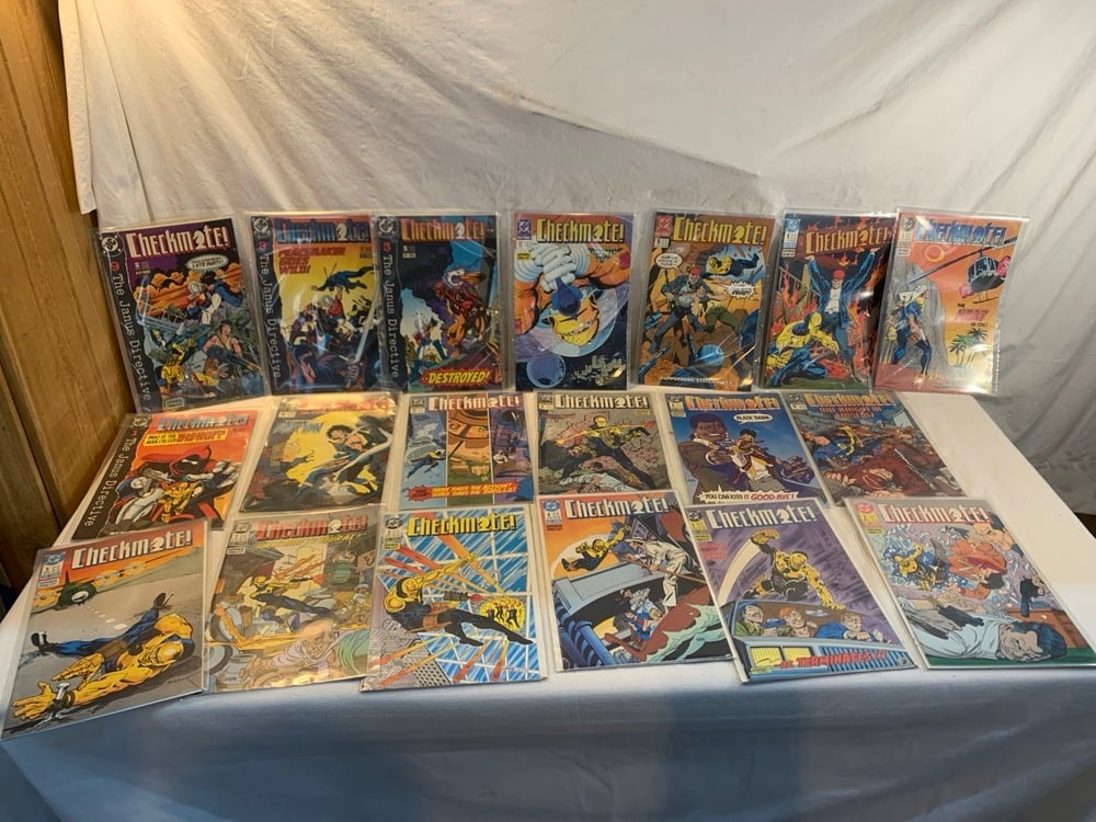 Vtg. DC Checkmate Comic Books: Vtg. 80’s DC Checkmate Comic Books