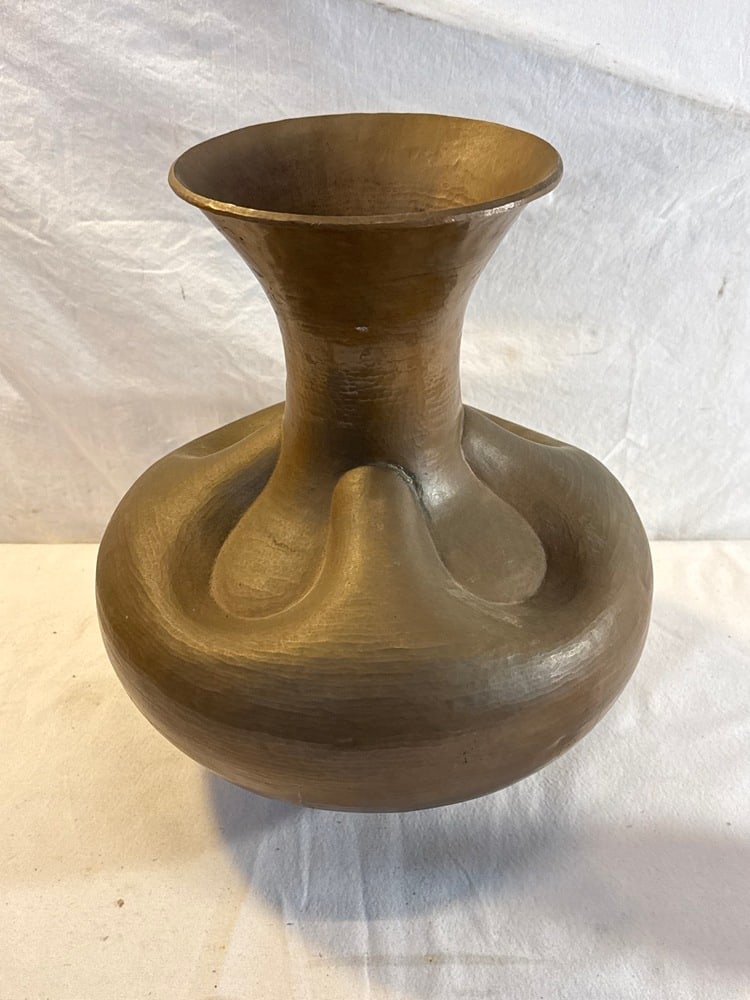 MCM Brass Vessel: MCM Brass Vessel - 14” Tall
