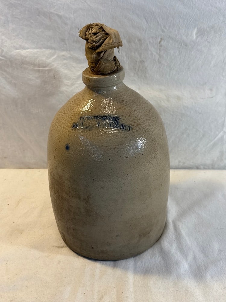 Antique Salt Glazed Stoneware Jug (1 of 5)