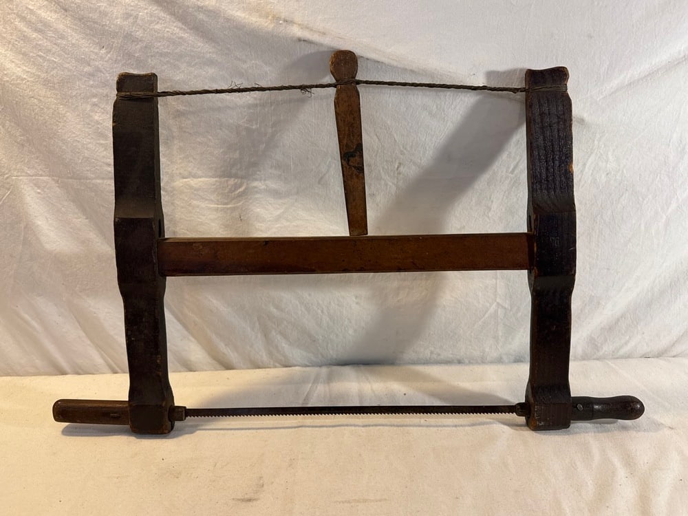 Antique 1800’s Wooden Bow Saw “Bucksaw?? / “Framesaw (1 of 6)