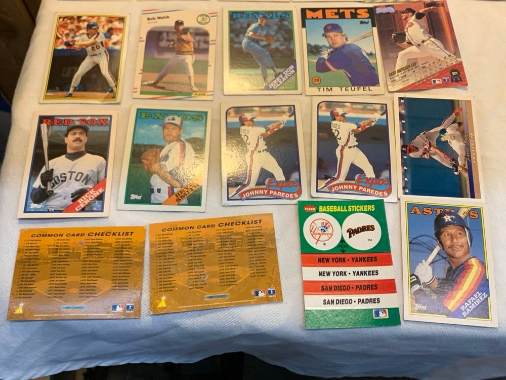 Vtg. Baseball Cards - 11