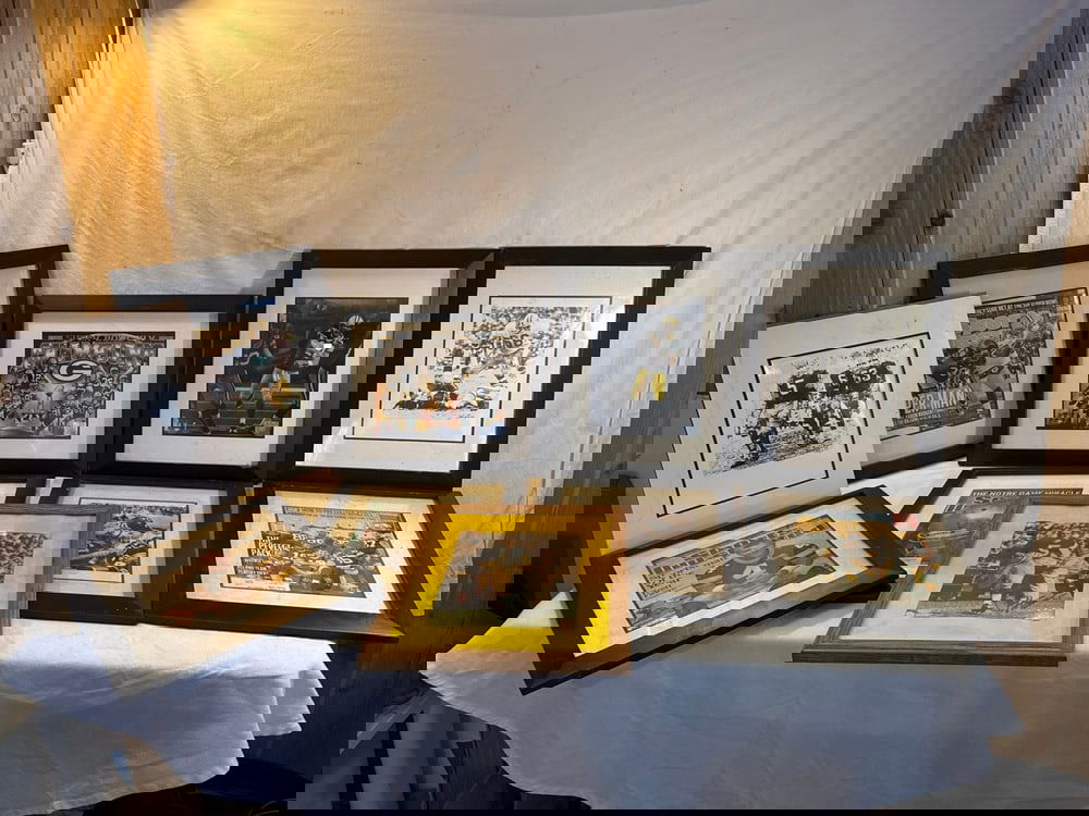 Framed Football Memorabilia: Framed Football Memorabilia ~ Signed Paul Hornug with COA , Aaron Rodgers NFL Photo, Sports Illustrated Covers, Packers Super Bowl NFL and Black & White - 14” x 16” Frames