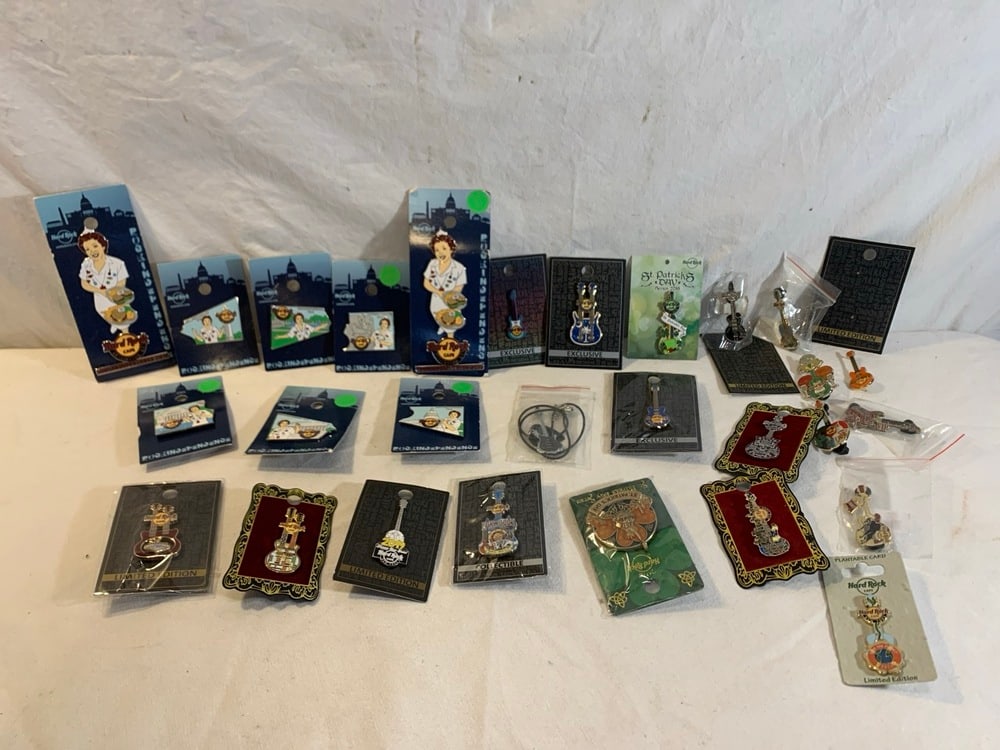 Hard Rock Cafe Pins: Hard Rock Cafe Pins including Rockindependence & Guitars