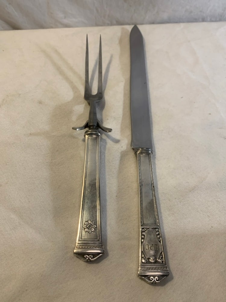 Vtg Tiffany & Co. Sterling Silver Handle Carving Set (1 of 7)