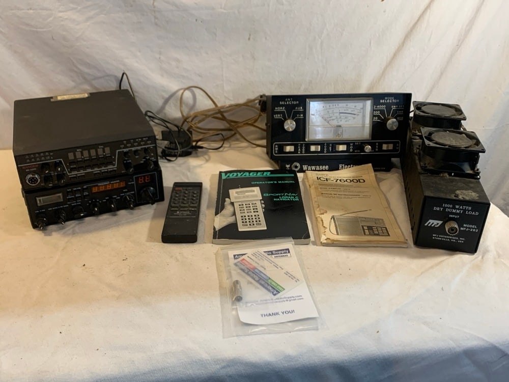 Vtg. CB Radios, Watt Meter Tester and Dry Dummy Load: Vtg. CB Radios ( Ranger AR-3500; Galaxy II), Waswasee Watt Meter Tester and MJS Enterprises Dry Dummy Load ~ Untested
