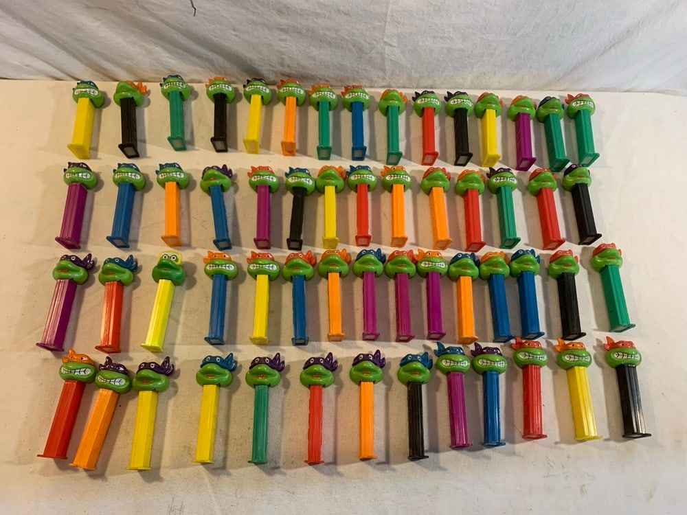 57 Vtg. Ninja Turtles Pez Dispensers: 57 Vtg. Ninja Turtles Pez Dispensers