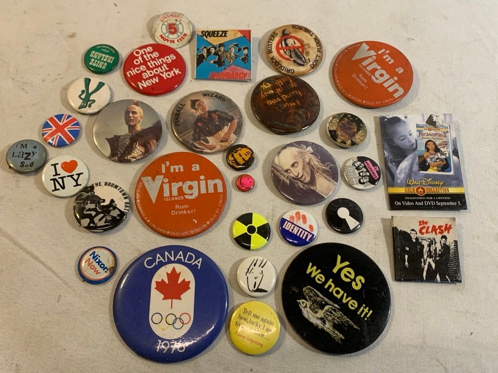 Vtg Advertising Pins: Vtg Advertising Pins