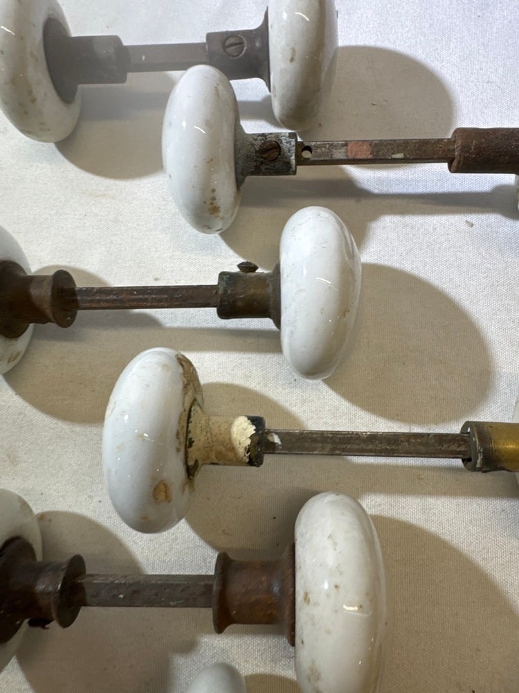 Vintage Porcelain Door Knobs and Locks - 12