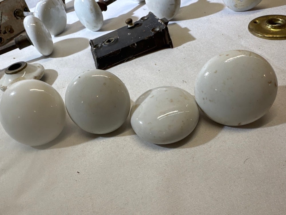 Vintage Porcelain Door Knobs and Locks - 2