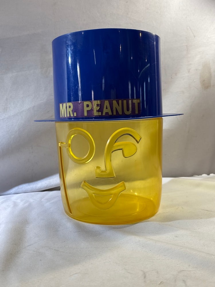 Vtg. 1979 Planters Mr. Peanut Store Display Container: Vtg. 1979 Planters Mr. Peanut Store Display Container ~ 12” Tall