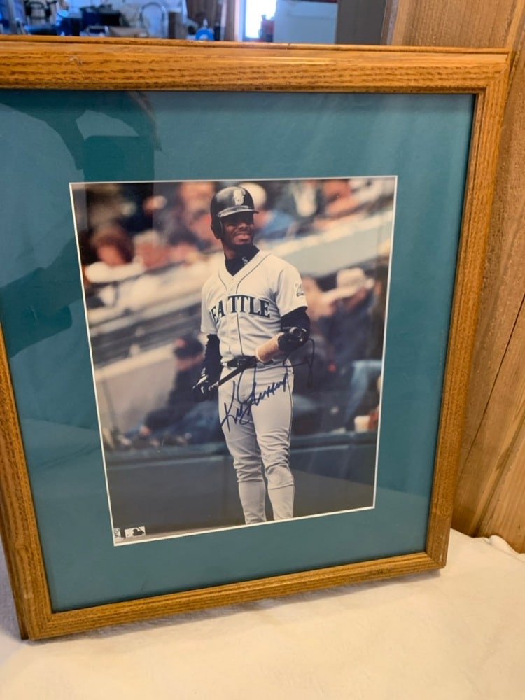 Ken Griffey Jr. Signed Photo: Ken Griffey Jr. Signed Photo 15 x 13.5” Framed With COA