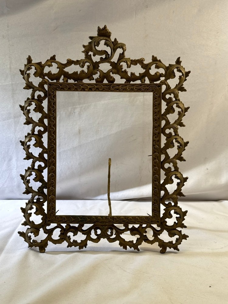 Antique Ormolu Frame: Antique Ormolu Frame - 13 1/2” x 18” (holds 8 x 10 Photo)