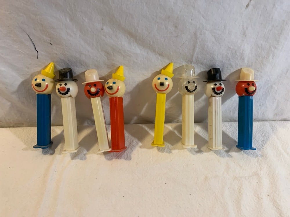 Vtg Pez Dispensers: Vtg Pez Dispensers including Snowman & Jack in the Box(8 Total)