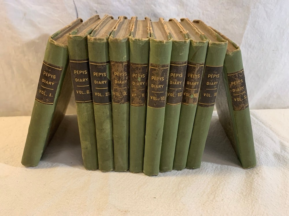 10 Volume Set Pepys Diary Books: 10 Volume Set Pepys Diary Books