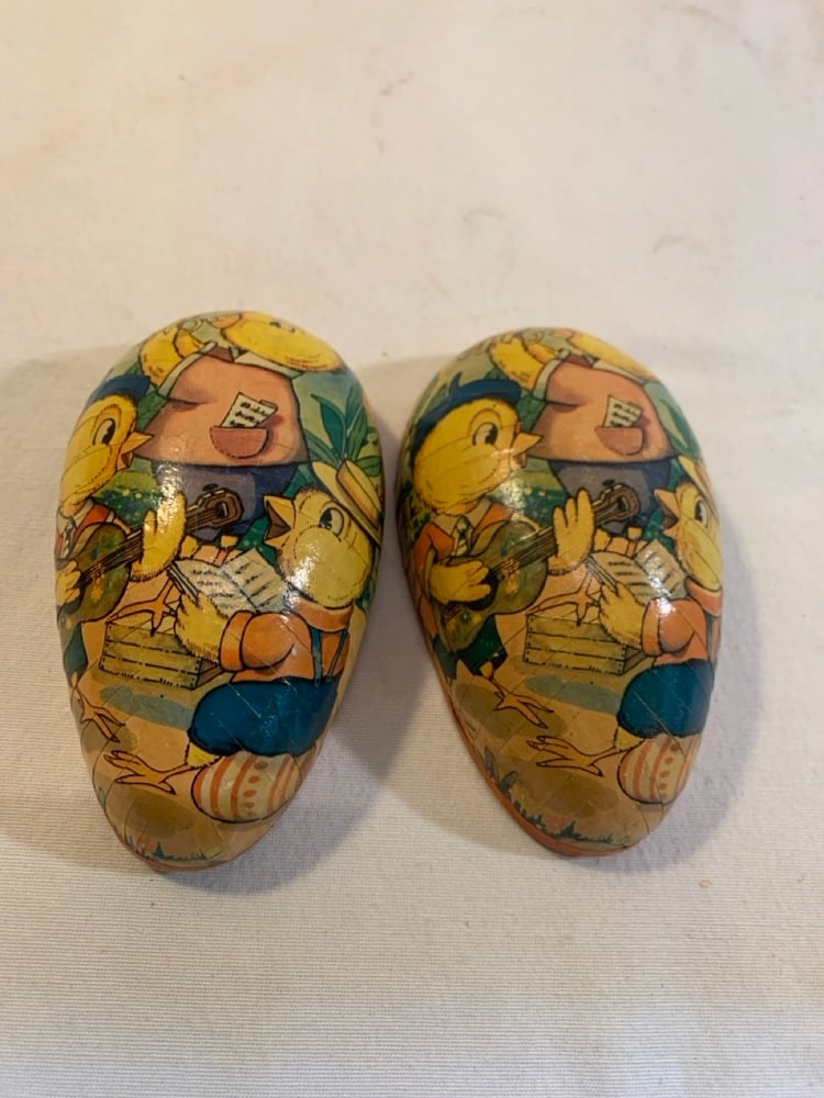 Vtg Paper Mache' Easter Egg Halves - 11