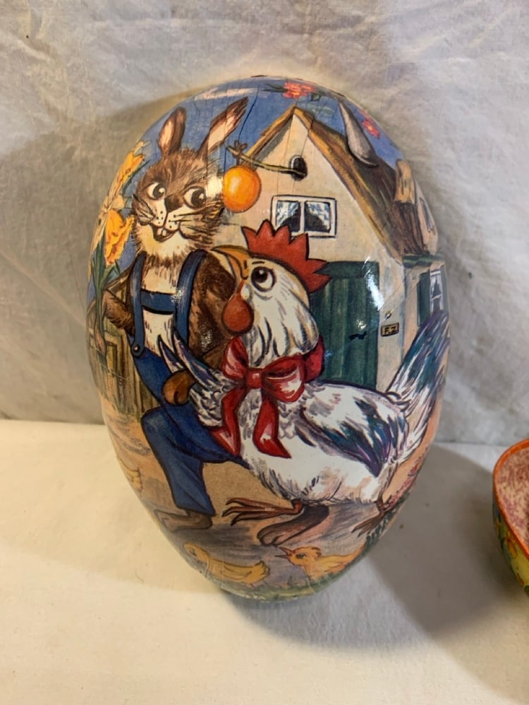 Vtg Paper Mache' Easter Egg Halves - 7