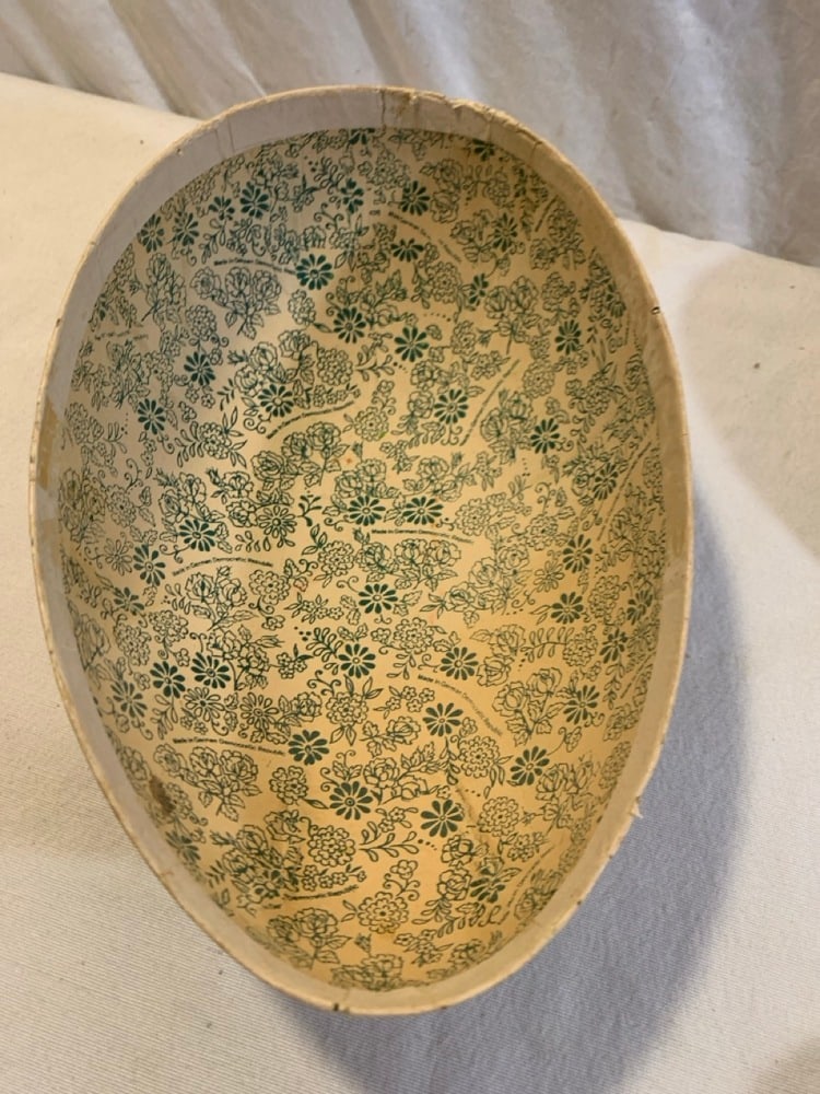 Vtg Paper Mache' Easter Egg Halves - 8