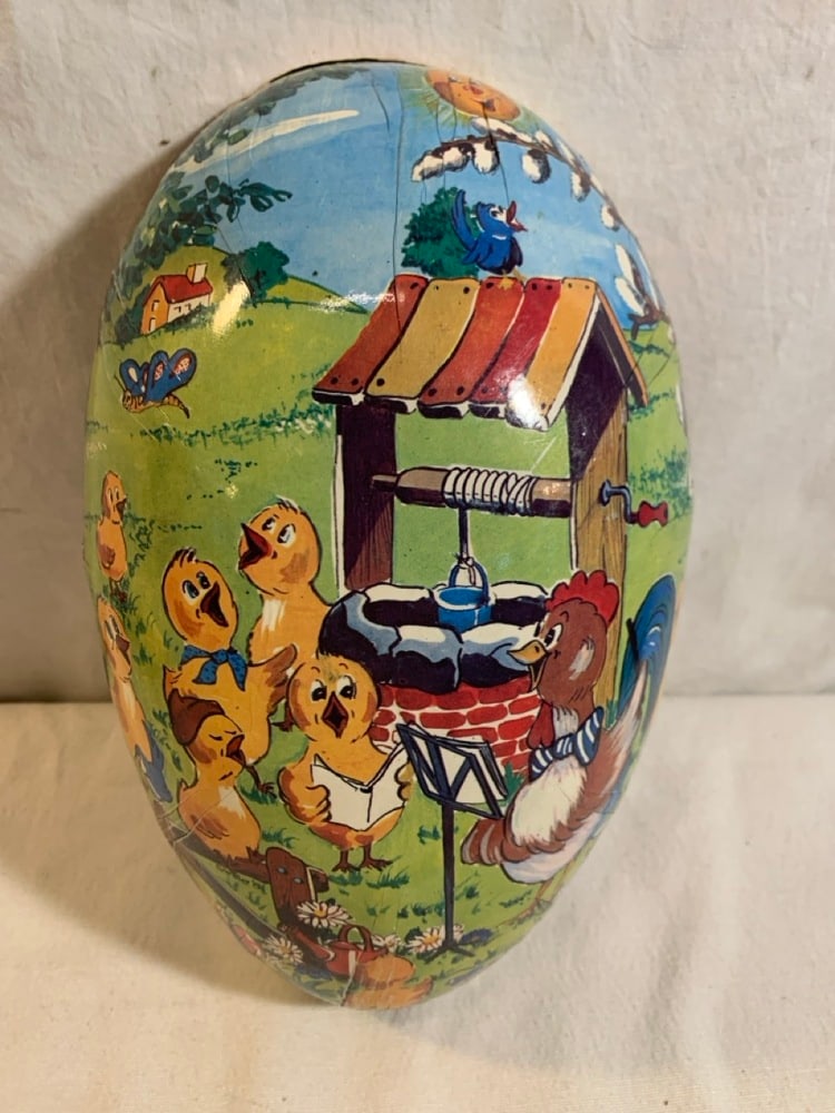 Vtg Paper Mache' Easter Egg Halves - 9