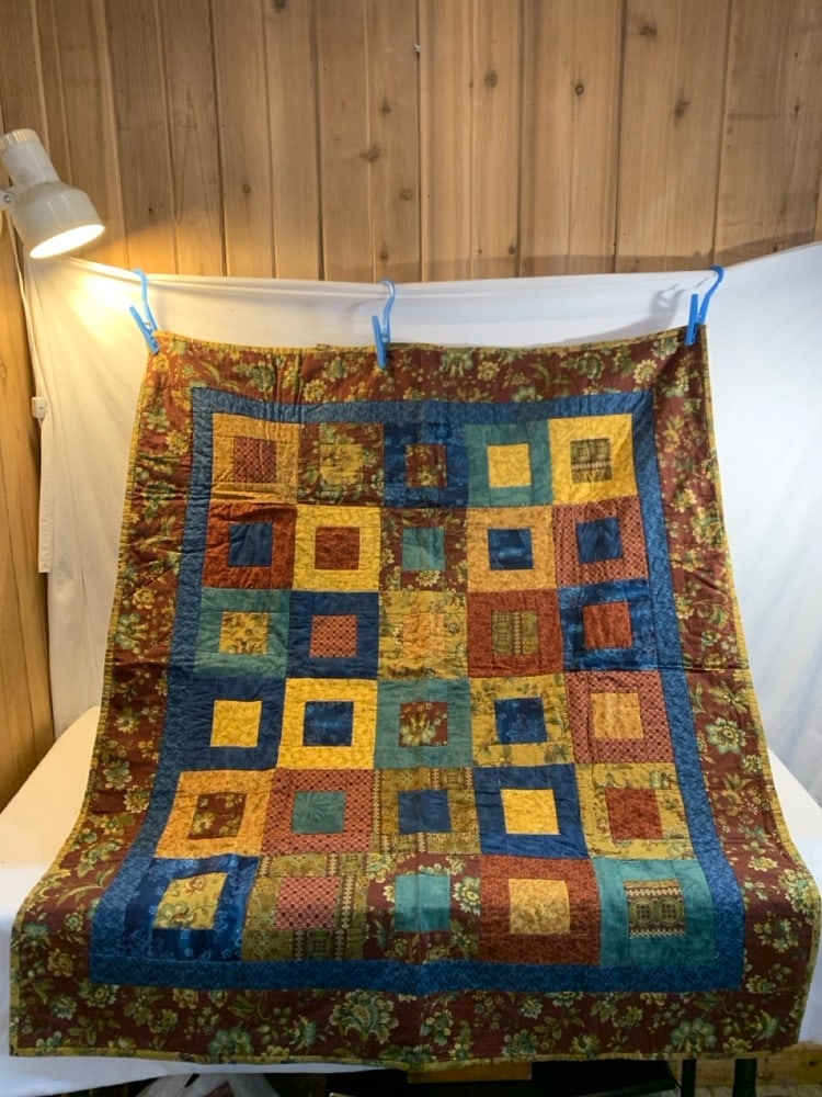 Handmade Quilt: Handmade Quilt- 45” x 38”