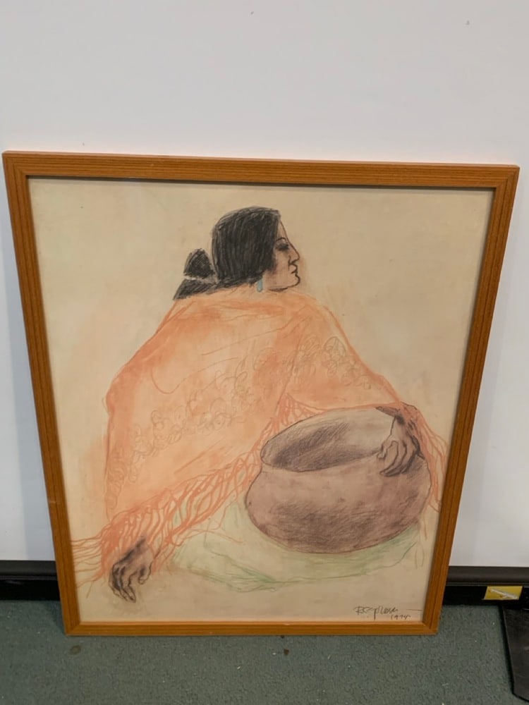 Vtg 1974 Navajo Artist RC Gorman Litho: Vtg 1974 Navajo Artist RC Gorman Litho- 25.5” X 20.5”