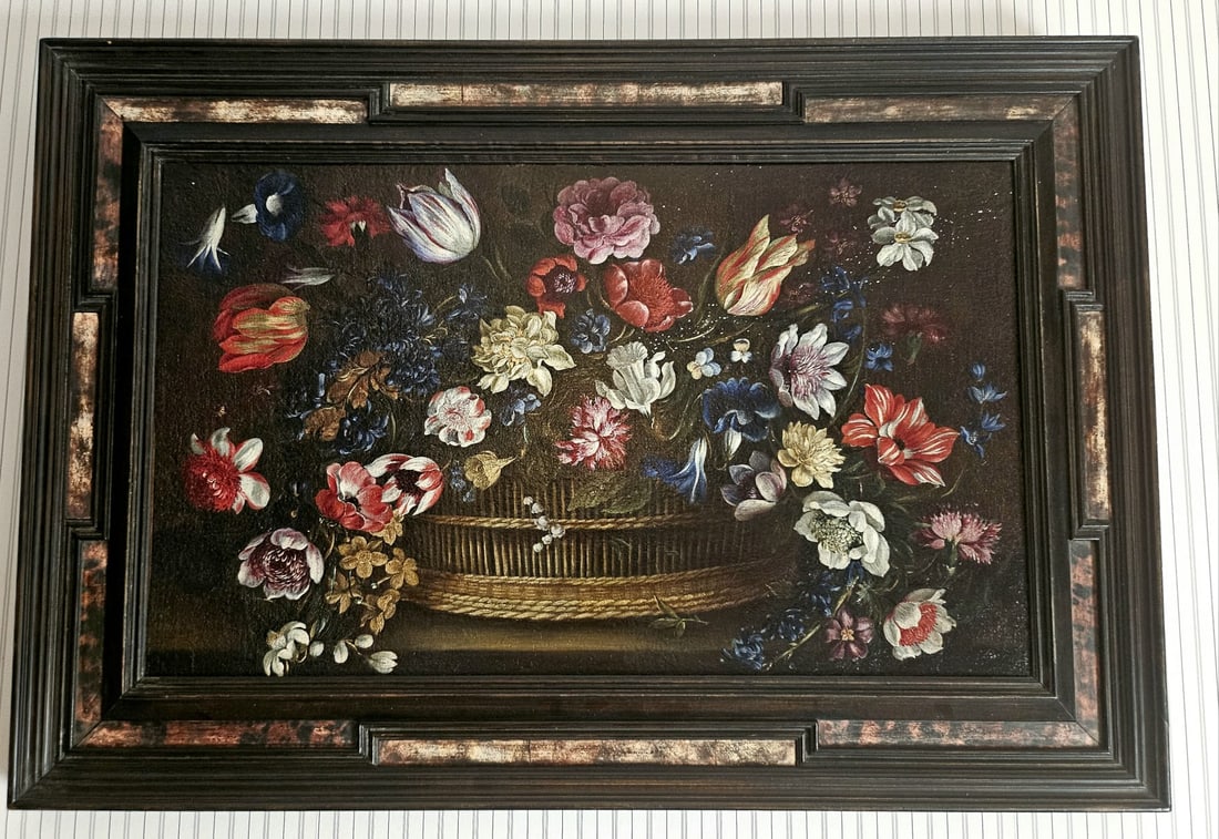 Flemish painting from the 18th century, canvas on panel (1 of 19)