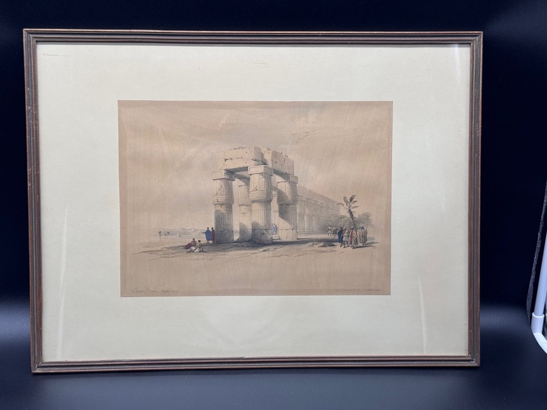 Louis Haghe After David Roberts – Circa 1890 Lithograph, Luxor, Upper Egypt (1 of 7)
