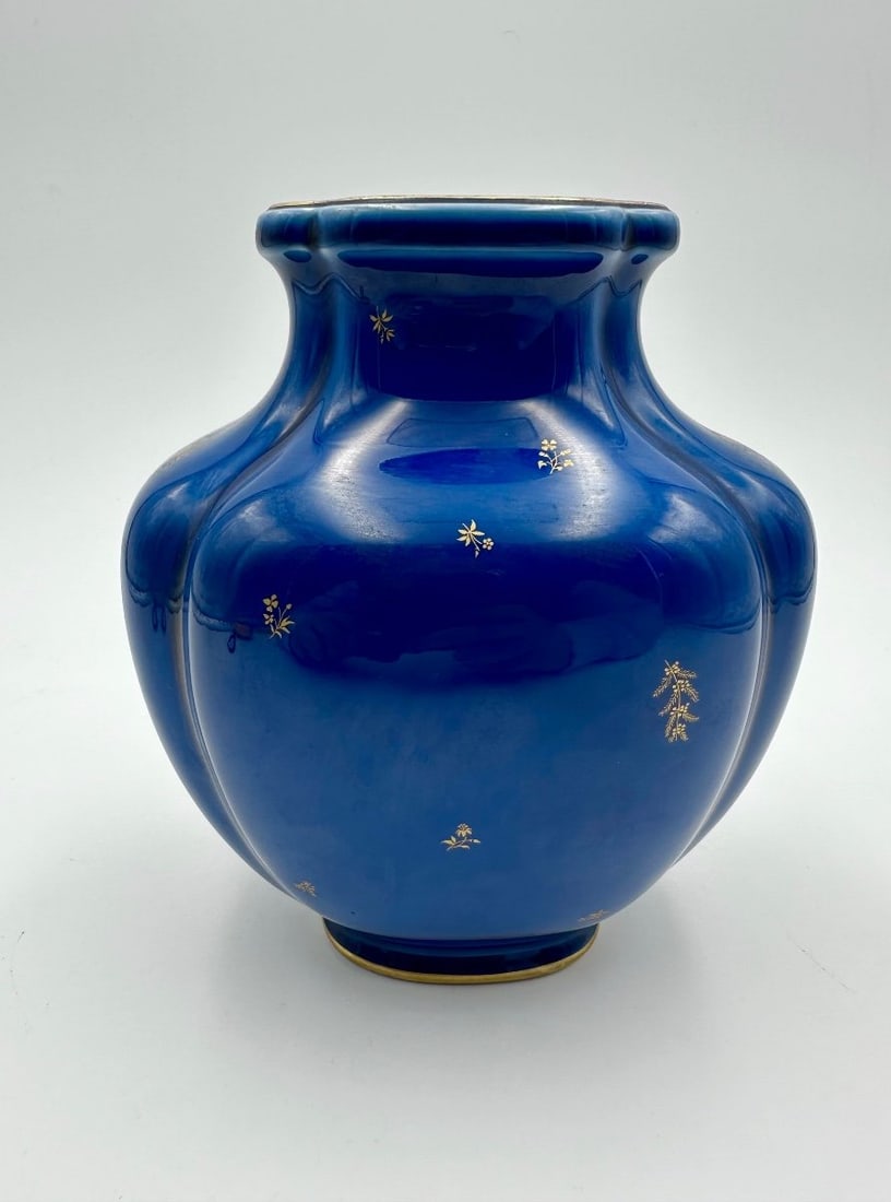 Sevres Porcelain Vase In Lapis Lazuli,perfect (1 of 8)