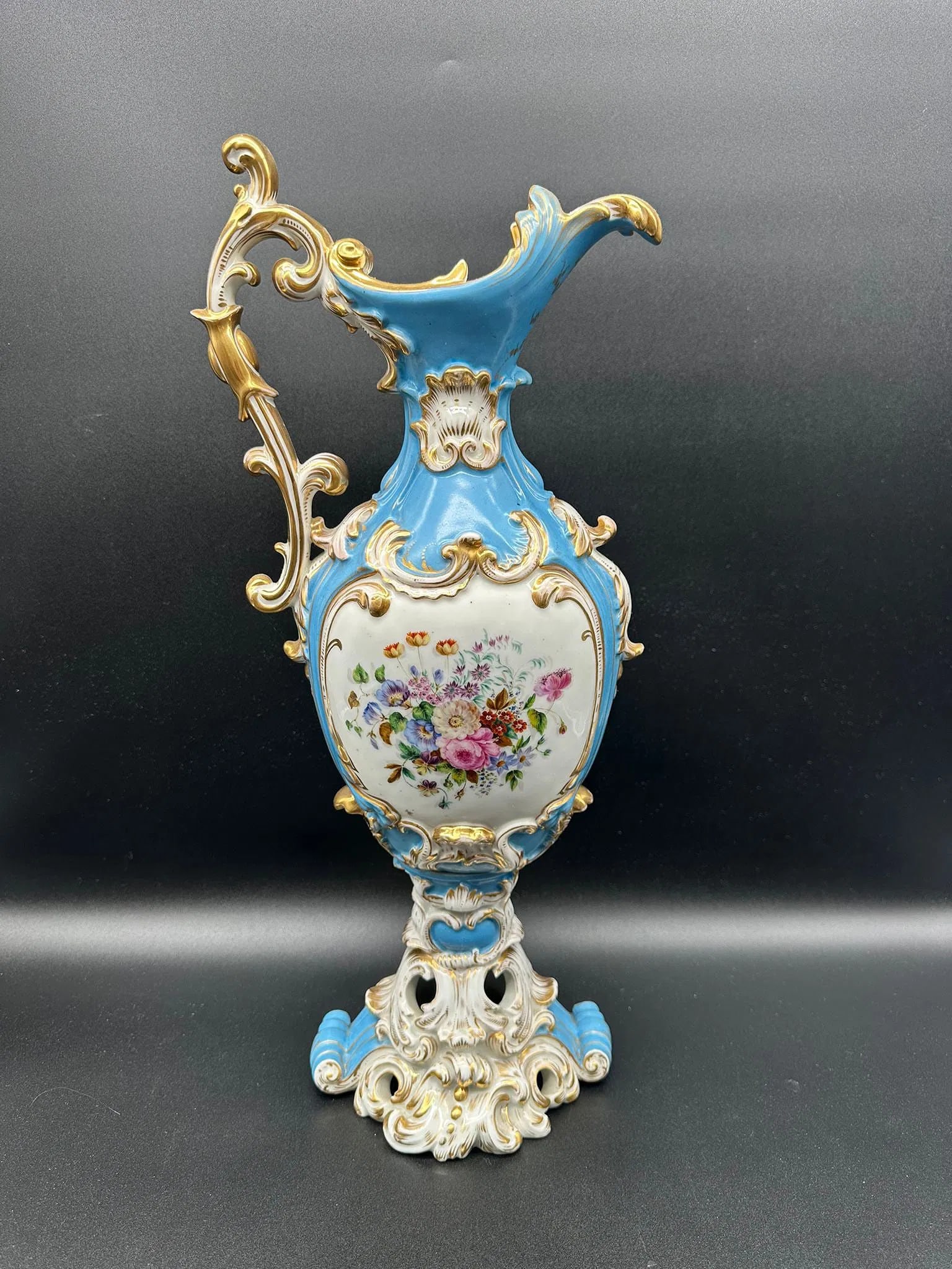 Miklashevsky Manufactory – Rococo porcelain ewer, 19th century (1 of 14)