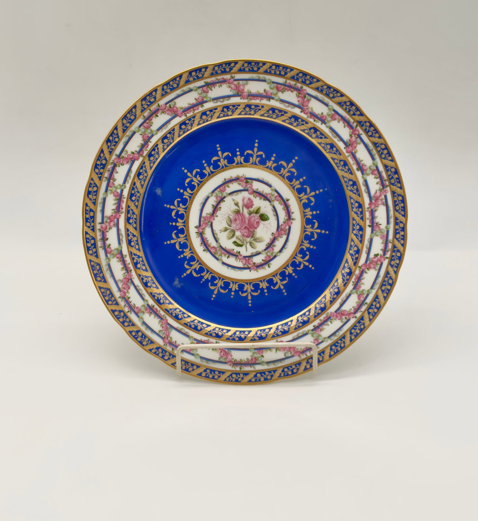 Imperial Porcelain Manufactory, St Petersburg | A Cobalt-Blue Porcelain Plate, Nicholas I Period, (1 of 16)