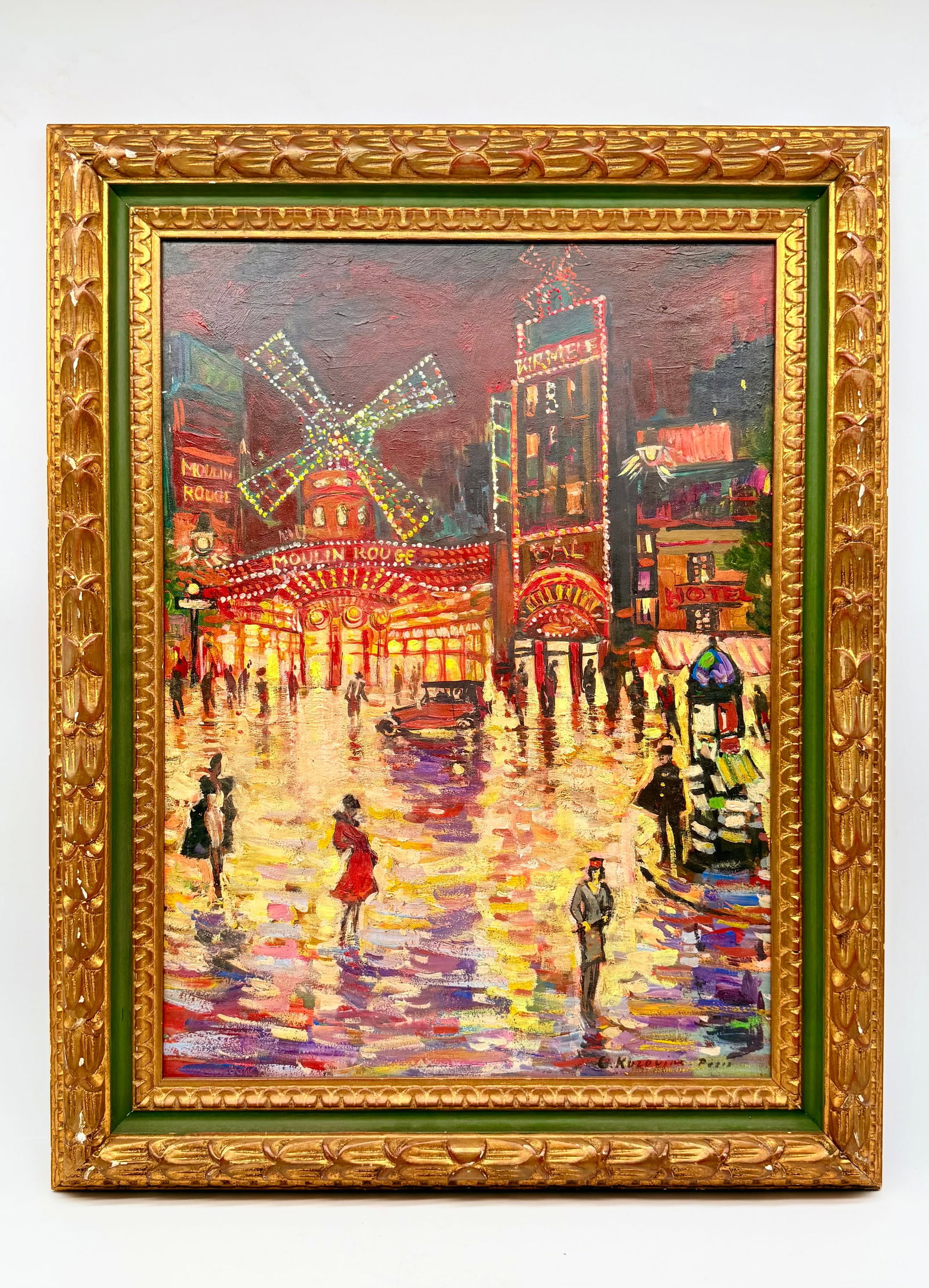 Konstantin Korovin (1861–1939), The Moulin Rouge at Night, Oil on Panel, Paris (1 of 20)