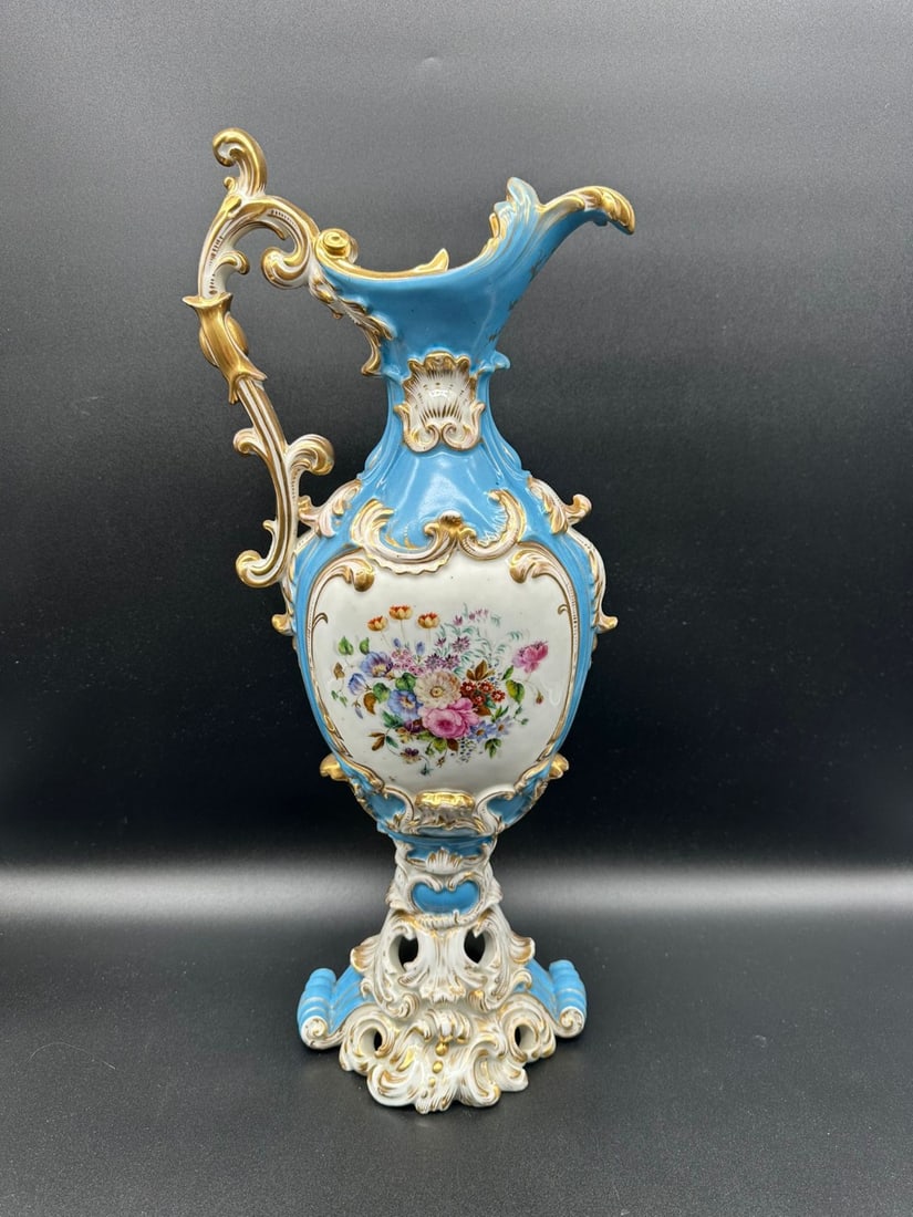 ROCAILLE PORCELAIN SHOW EWER, MIKLASHEVSKY MANUFACTORY, 19TH CENTURY (1 of 16)