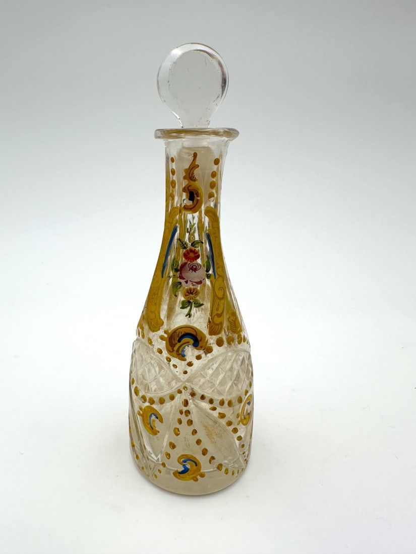 BOHEMIAN CUT AND ENAMELED GLASS BOTTLE FOR THE OTTOMAN MARKET, 19TH CENTURY (1 of 20)