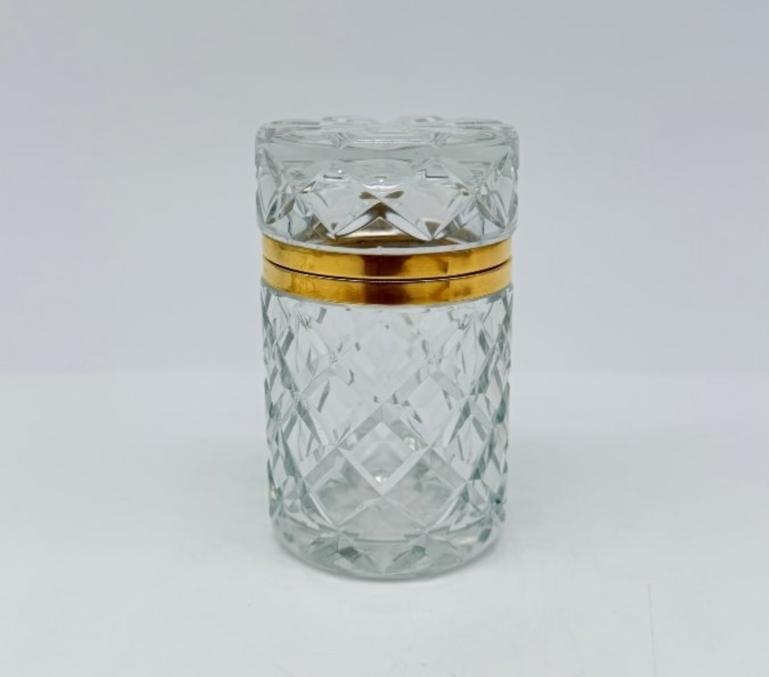 Cut Crystal And Gilt Bronze Covered Jar (1 of 12)