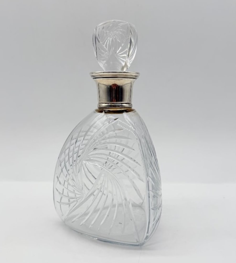 Baccarat Crystal Scent Bottle With Silver Mount, France, Late 19th–early 20th Century (1 of 12)