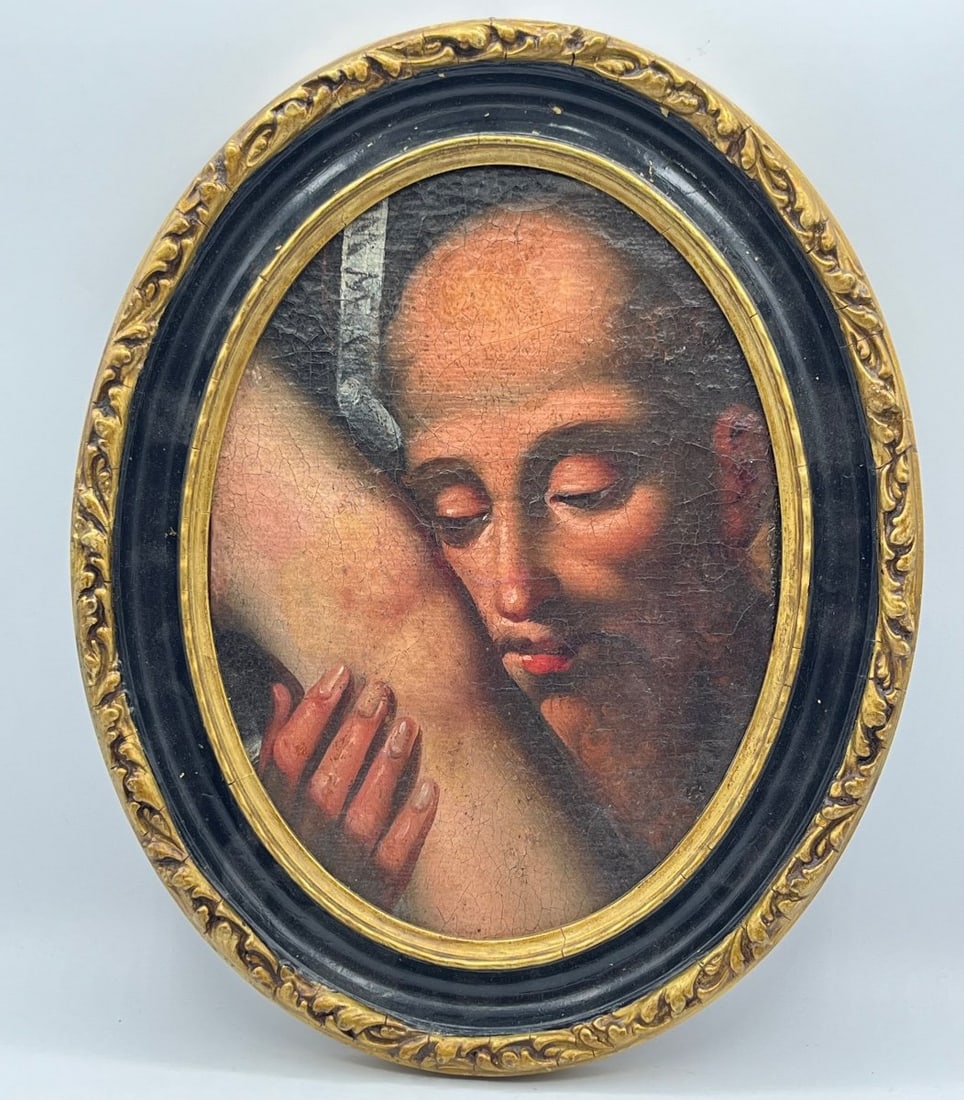 ITALIAN SCHOOL, 17TH CENTURY, CIRCLE OF CARAVAGGIO, Saint John or Saint Mary Magdalene Embracing the (1 of 7)
