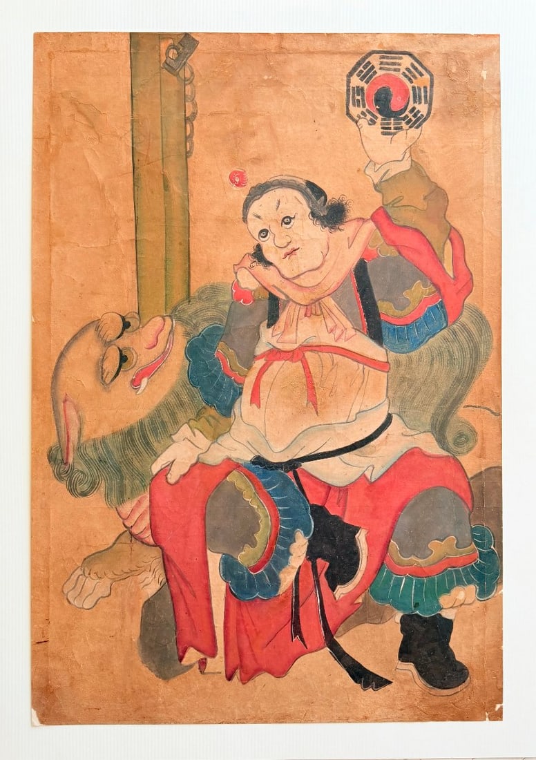 Korean School, Late 19th–early 20th Century — Taoist Deity With Bagua And Celestial Lion (1 of 12)