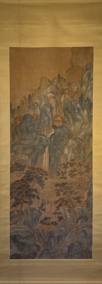 ANTIQUE CHINESE LANDSCAPE, LATE QING DYNASTY OFFICIAL (1 of 17)