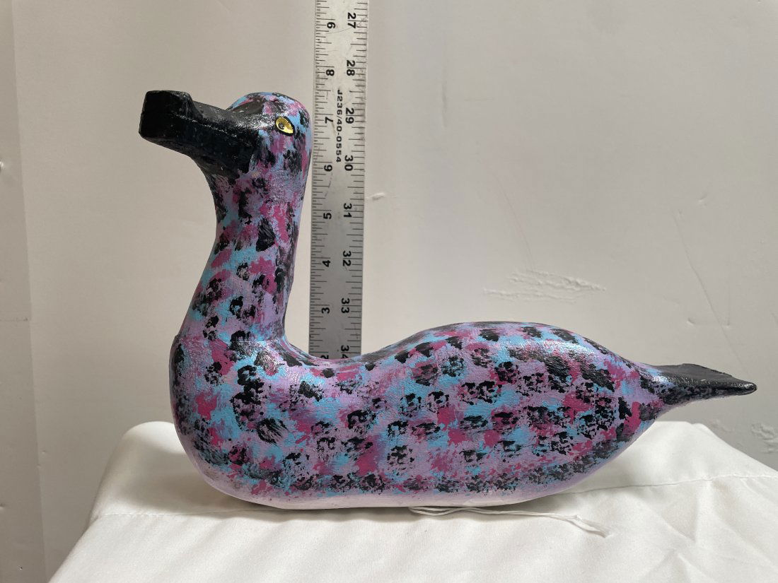 Wooden Hand Painted Duck by Jim Lewis , Kentucky  Folk Art (1 of 3)