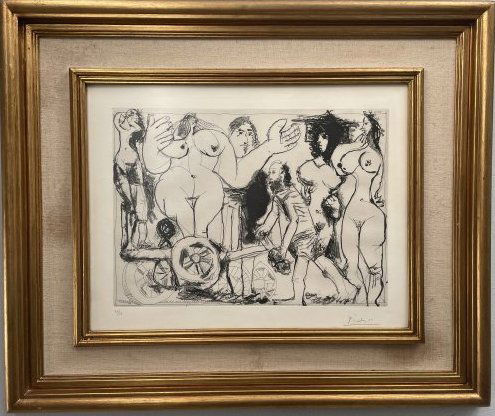 Very Rare Picasso Lithograph Limited Release Hand Signed and Numbered by Picasso (1 of 10)